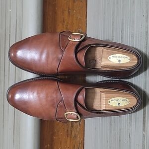 Allen Edmonds Mens Brown Loafers with Buckle 8D.